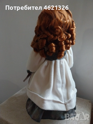 Винтидж порцеланова кукла на Х. Самюел Клер, колекционерска лимитирана серия като нова, снимка 13 - Декорация за дома - 52069202