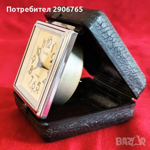 Часовник будилник Слава СССР работещ, снимка 4 - Антикварни и старинни предмети - 50244251