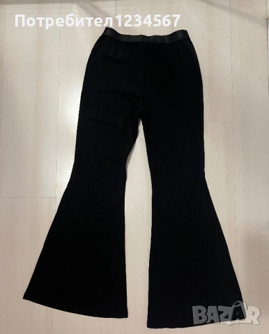 НОВ еластичен панталон с камъни С рр, снимка 3 - Панталони - 53699942