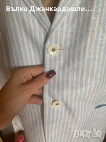 Ленено сако райе G star, размер L, снимка 6 - Сака - 53231287