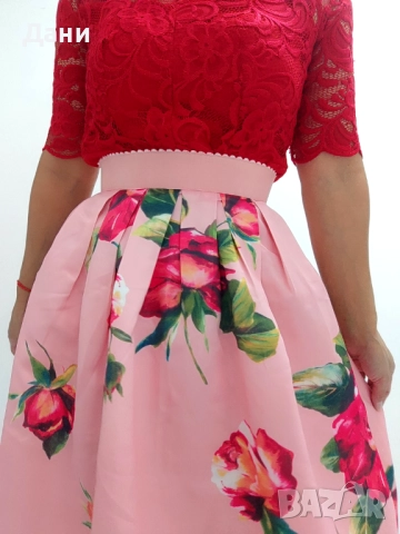 пола сатен миди дължина 34рр, снимка 10 - Поли - 52561650