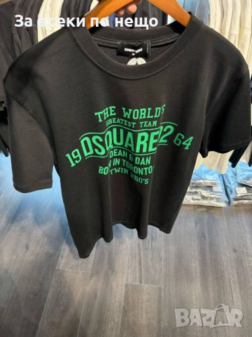 DSQUARED2 Мъжка Черна Тениска👕Мъжка Блуза С Къс Ръкав В Черен Цвят Код Mens P.159