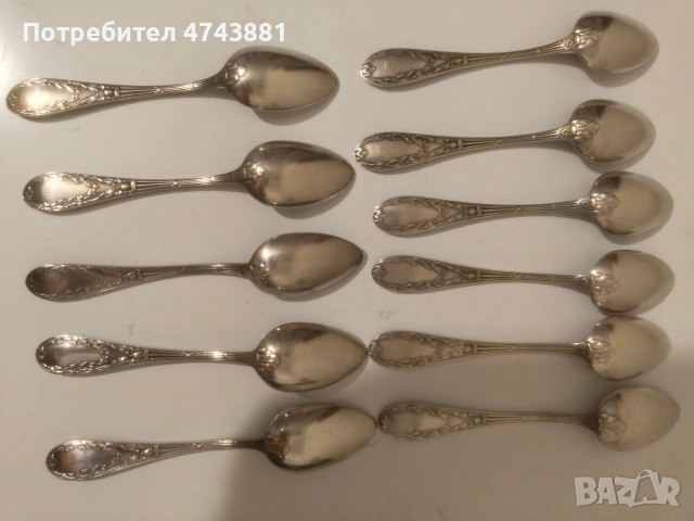 Лъжички посребрени, снимка 4 - Прибори за хранене, готвене и сервиране - 53743864