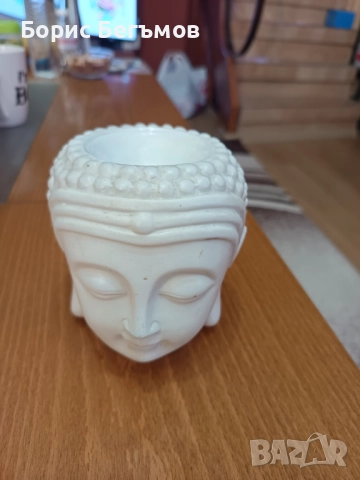 Buddha Head Ceramic wax warmer oil