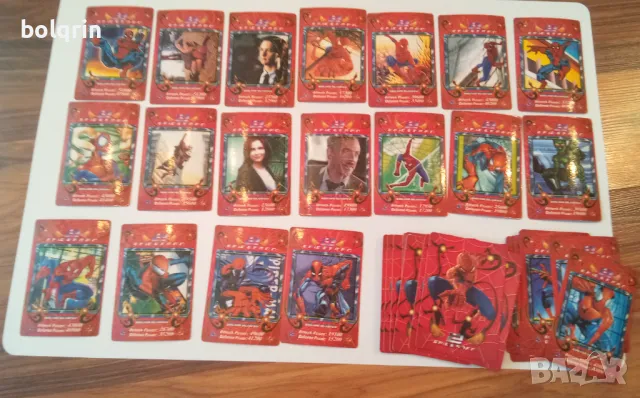Стари малки картички от филм Титаник Супермен Спайдърмен Х-Мен Междузвездни войни                   