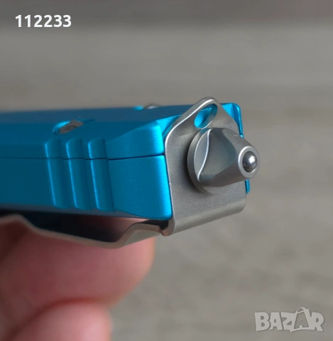 Microtech Ultratech OTF Double Edge Stonewash Turquoise., снимка 7 - Ножове - 54122187
