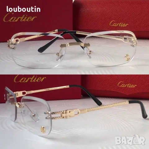 Cartier Mъжки Дамски слънчеви очила овални елипса 4 цвята, снимка 8 - Слънчеви и диоптрични очила - 49785711