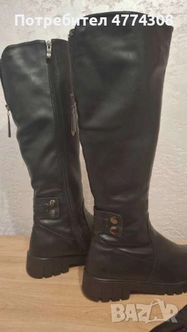 Ботуши от естествена кожа ELIZA , номер 39. , снимка 4 - Дамски ботуши - 53937979