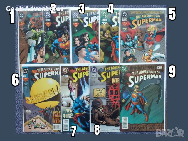 Комикси Супермен - Superman Comic Books DC на Английски Език NM 90's Retro, снимка 3 - Колекции - 46551112