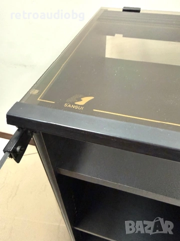 🔊Колекционерски аудио рак шкаф SANSUI с място за плочи🔊, снимка 4 - Аудиосистеми - 54003825