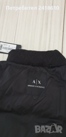  Armani Exchange A/X Monogram  Mens Down Jacket  Size L / XL ОРИГИНАЛ! Мъжко Зимно пухено Яке!, снимка 16 - Якета - 51834813