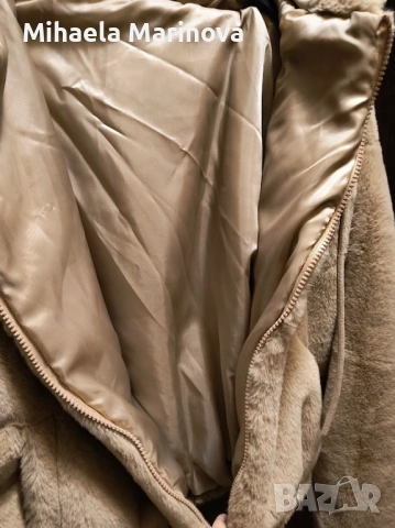 Пухено дамско яке, снимка 2 - Якета - 53750678