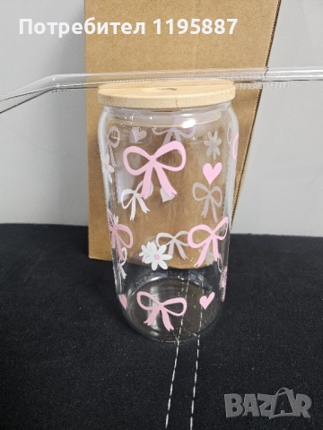 Стъклена чаша , снимка 4 - Чаши - 52362998