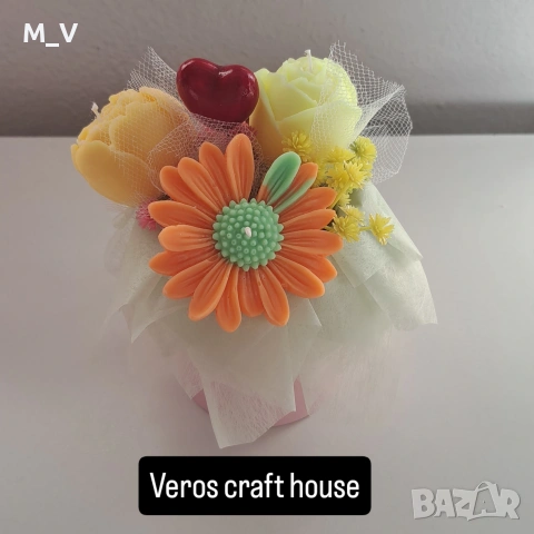 Соеви ароматни свещи букет