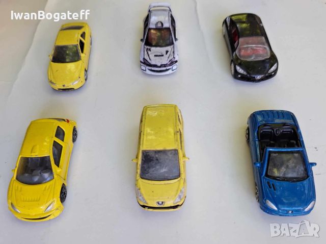 Колички модели автомобили Пежо , Peugeot 1:64