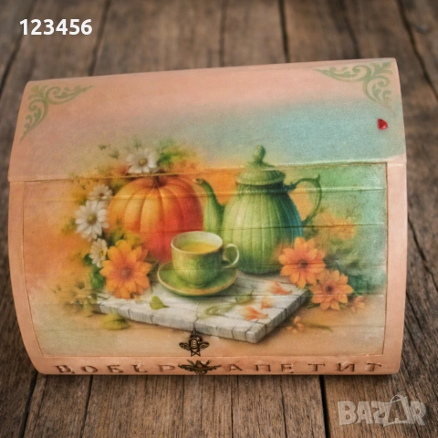 Реновирана кутия за хляб , снимка 2 - Декорация за дома - 53213033