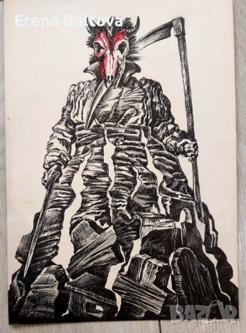 🍀Скици  театрални костюми   акварел, снимка 3 - Картини - 53912300