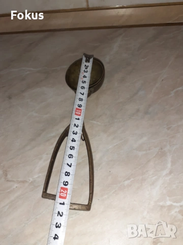 Стара бронзова лъжица за сладолед, снимка 7 - Антикварни и старинни предмети - 53348272