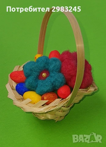 Великденска кошничка, снимка 6 - Декорация за дома - 53771812