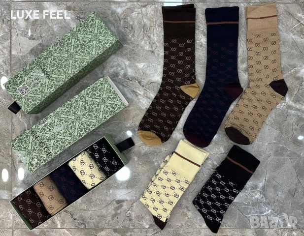 KARL LAGERFELD 🔹BOSS🔹ARMANI 🔹 6бр в Кутия , снимка 6 - Мъжки чорапи - 53831386