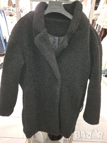 Дамско черно палто,размер М