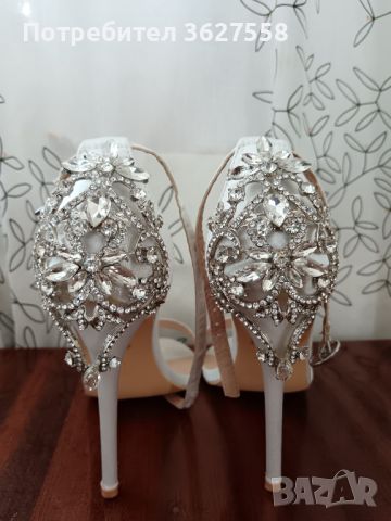 Официални обувки / сватбени обувки 38 номер, снимка 1 - Дамски елегантни обувки - 46146868