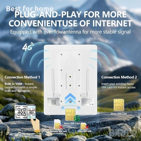 Соларен външен 4G рутер със слот за SIM карта, еднобандов, 2.4 GHz WiFi , снимка 4 - Други - 53753826