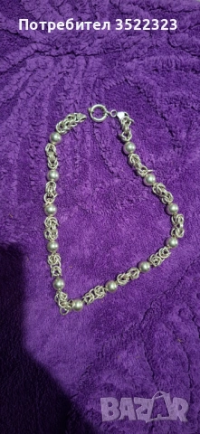 Продавам сребърно ланче 925, снимка 2 - Колиета, медальони, синджири - 53949399