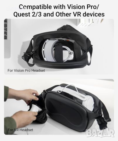 Калъф за носене на Syntech, съвместим с Meta Quest 3/ Oculus Quest 2/ Apple Vision Pro, снимка 2 - Друга електроника - 45714484