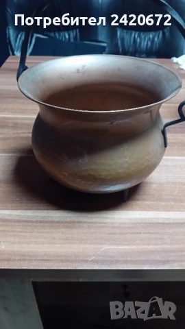 Голямо медно менче., снимка 3 - Декорация за дома - 52104661