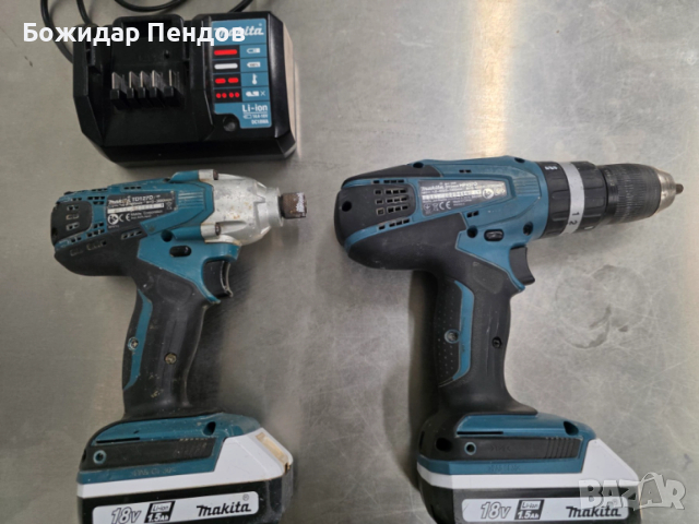 Makita TD127D и HP457D  НЕИЗПОЛЗВАНИ много време  и ЗАРЯДНО КОМПЛЕКТ