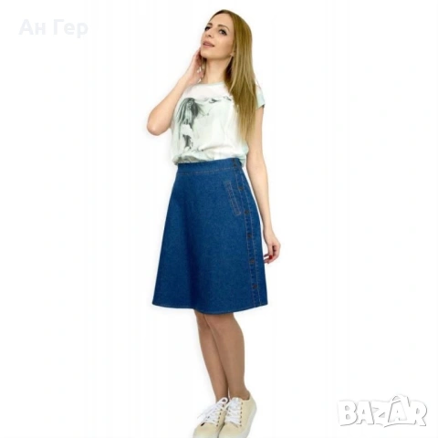 Пола от деним, снимка 2 - Поли - 53795770