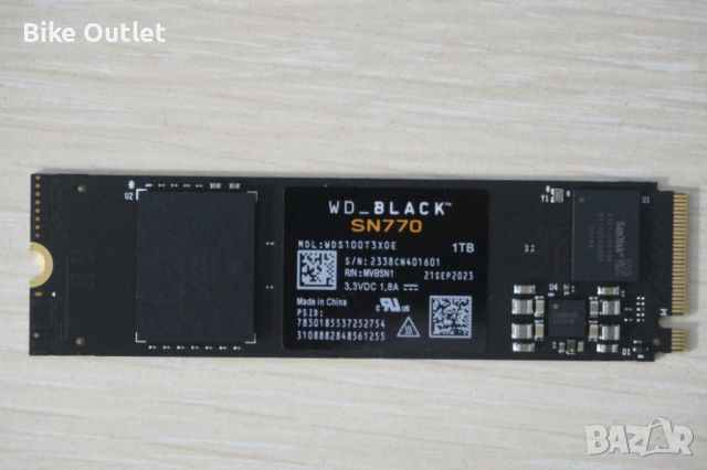 1TB Nvme m.2 m2 SSD WD Black SN770 - gen4, 5150/4900Mbs, снимка 1