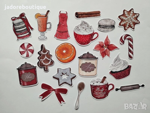 Стикери за скрапбук Зимни/ Коледни/ Новогодишни теми, снимка 5 - Други - 48048508