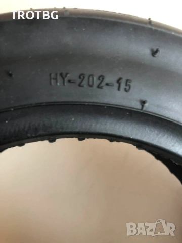 Външна гума 10x2.50 и вътрешна с 90 градуса крив вентил, снимка 4 - Други спортове - 54184836