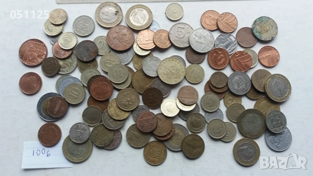 лот от 100 броя чуждестранни монети, снимка 2 - Нумизматика и бонистика - 52922752