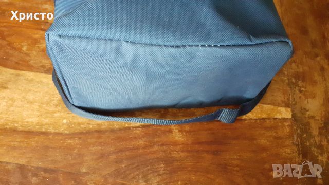 хладилна чанта термо, плътен полиестер 600D, синя, едно отделение, aлуминиев вътрешен слой, снимка 4 - Хладилни чанти - 46135100