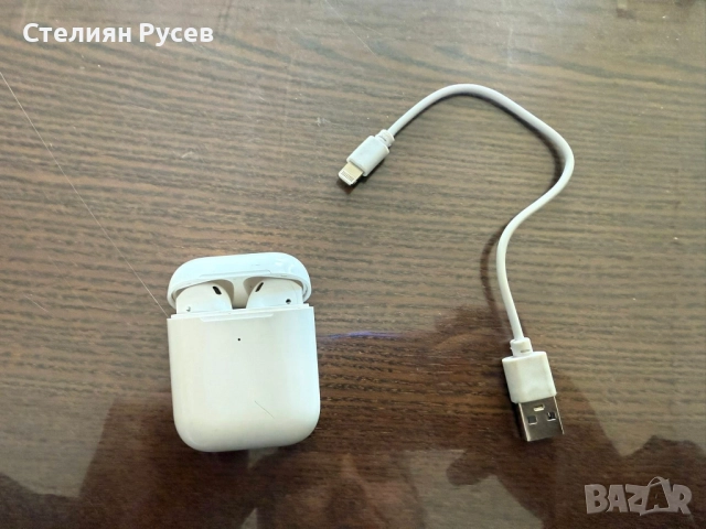 слушалки Apple AirPods 2nd gen (EMC 3185) with Protective Case цена 30 лв 2 бр използвани слушалки, , снимка 5 - Bluetooth слушалки - 52943747