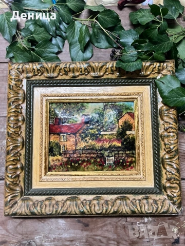 Прекрасна♥️ Картина върху ламарина Предполагам, че е репродукция и е щампа 