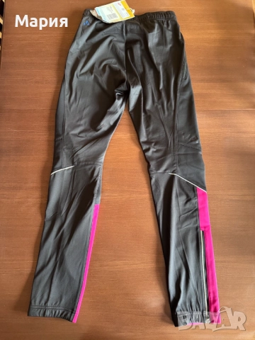 къс дамски розов/черен клин/панталон за спорт, VAUDE, размер XS, зимни, снимка 2 - Панталони - 51996056