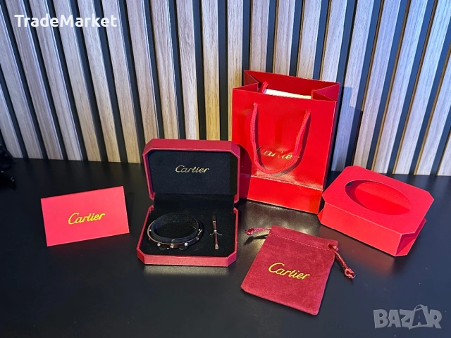 Нова Гривна Cartier LOVE завършена в цвят розово злато с пълна опаковка