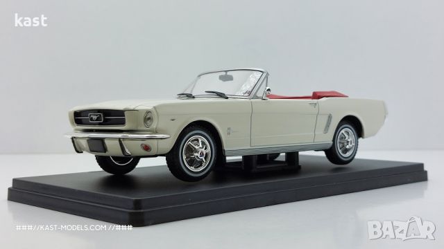 KAST-Models Умален модел на Ford Mustang Cabrio 1965 Eaglemoss 1/24, снимка 1 - Колекции - 45927887