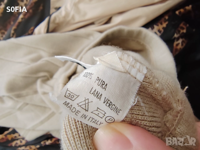 Италианска 100% вълна плисирана пола S размер, снимка 2 - Поли - 51908654