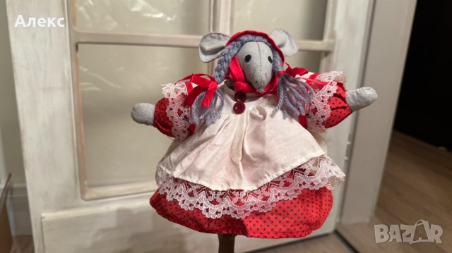 Винтидж Коледно мишле– ръчно изработено. Норвегия.