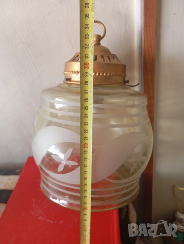 Полилей ,лампа за таван арт деко, снимка 2 - Полилеи - 54236597