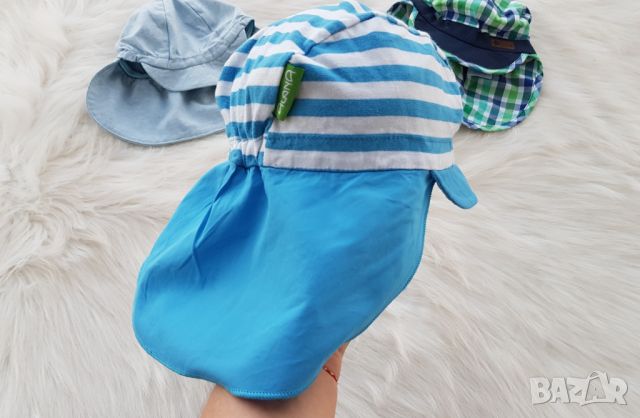 Бебешка шапка със защита на вратлето 6-9 месеца, снимка 5 - Други - 46233394