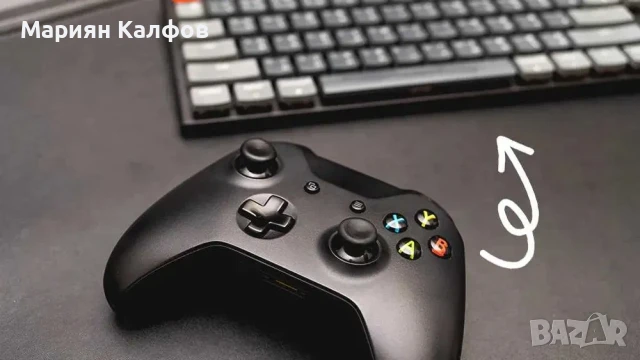 Безжичен контролер Microsoft - Black, снимка 2 - Джойстици и геймпадове - 51338141