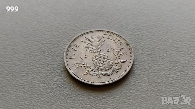 5 цента 1966 Бахами - Бахамски острови, снимка 1 - Нумизматика и бонистика - 45195084