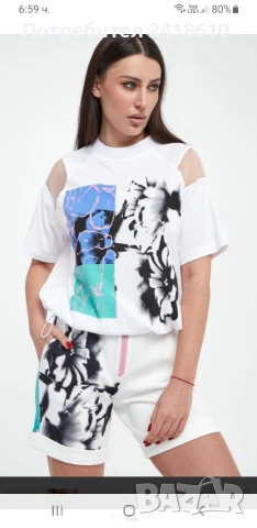 Sportalm Cotton Womens Size 42 / L НОВО! ОРИГИНАЛ! Дамска Тениска!, снимка 3 - Тениски - 53921358
