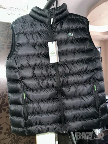 Черен елек LACOSTE размер М, снимка 1